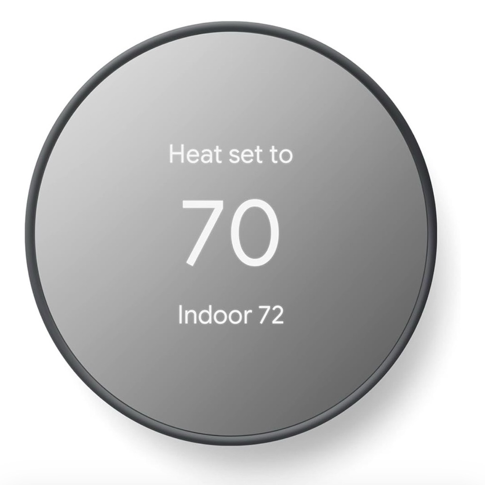 Google Nest Thermostat Smart Thermostat - Programmable Wifi Thermostat, Charcoal